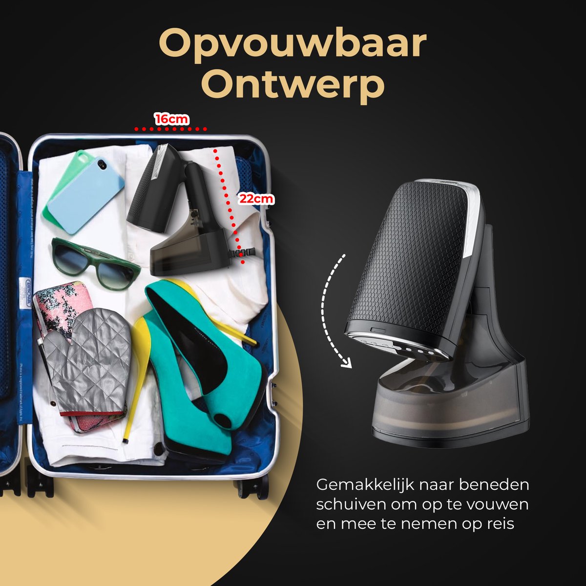 Wat vinden we goed aan de Home Vibes Kledingstomer 310ML 1600W Zwart