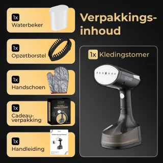 Home Vibes Kledingstomer 310ML 1600W Zwart