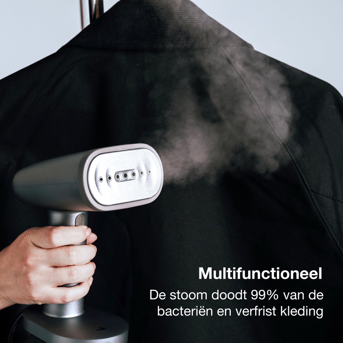 Hydross Handstomer grijs inclusief 2 opzetborstels