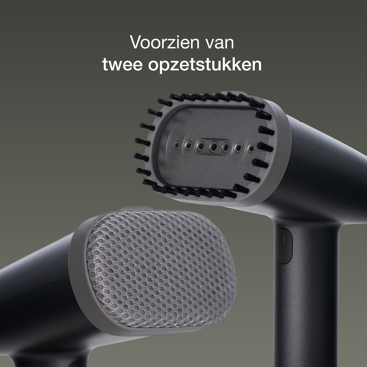 Hydross Handstomer grijs inclusief 2 opzetborstels