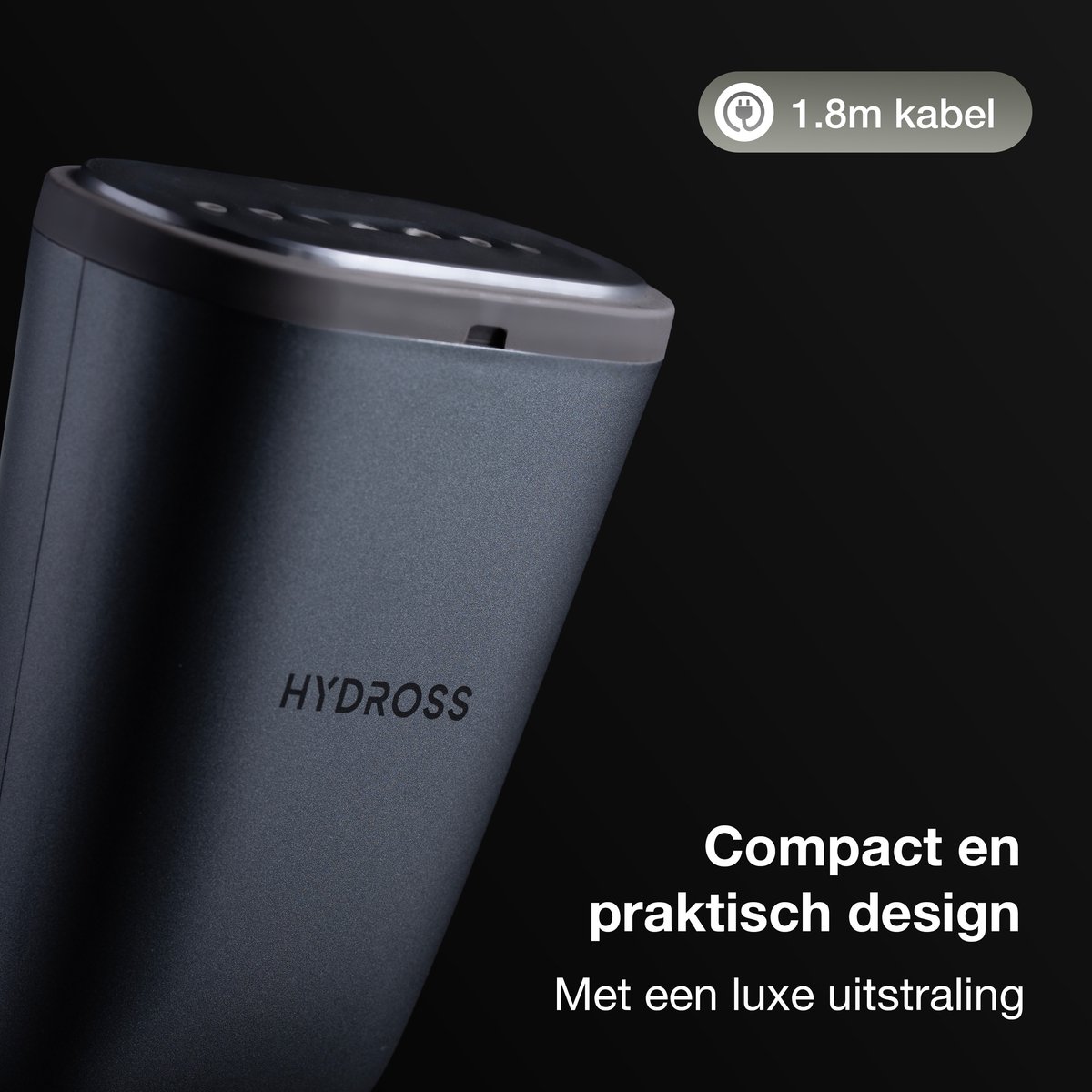 Hydross Handstomer grijs inclusief 2 opzetborstels