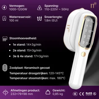 IT Living Kledingstomer - Stoomstrijkijzer