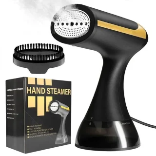 ITRONIQ Kledingstomer Handheld – 1300W – 350 ml waterreservoir – Zwart/Goud
