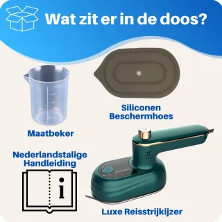 JT Products Luxe Reisstrijkijzer Groen