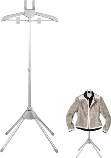 Kleding Stoomrek - Kledingstomer Standaard - Kleding Stomen - In Hoogte Verstelbaar - 85-160 cm - Grijs