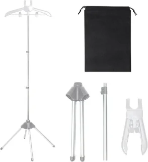 Kleding stoomstandaard grijs