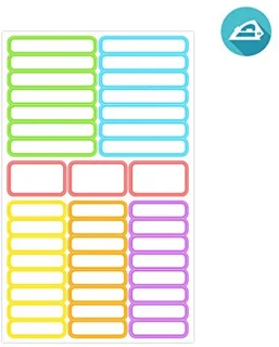 Kledingetiketten kinderen - 40 vinyllabels