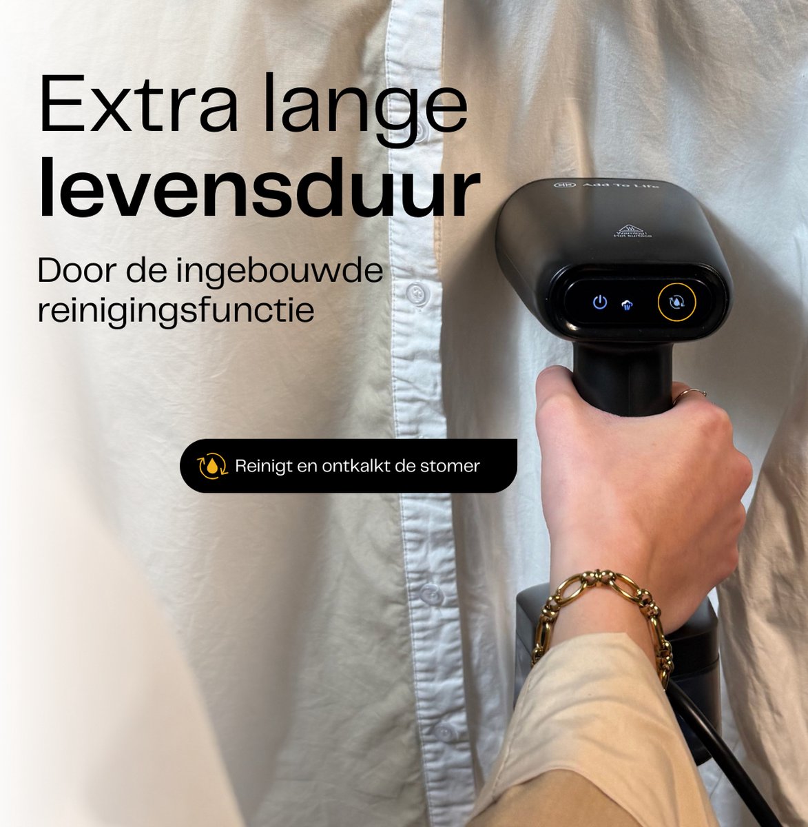 Kledingstomer 1600W met 2 Stoomstanden en Reistas