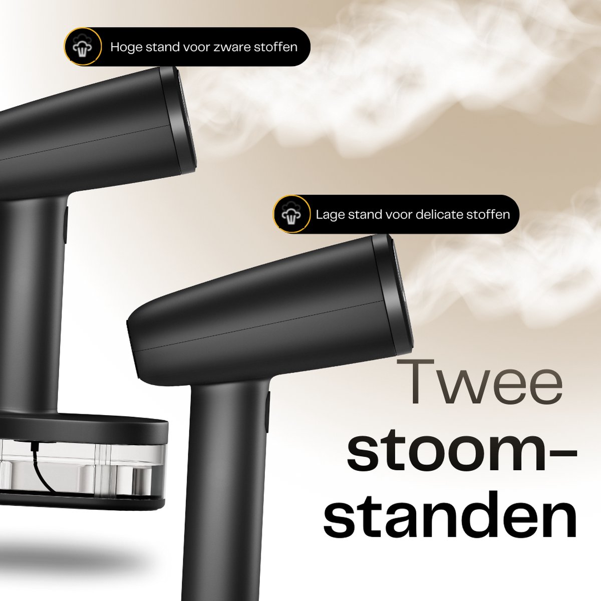 Kledingstomer 1600W met 2 Stoomstanden en Reistas