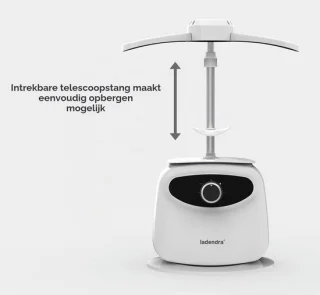Kledingstomer 2-in-1 wit/zilver