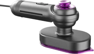 Kledingstomer en strijkijzer - reisstrijkijzer compact - grijs