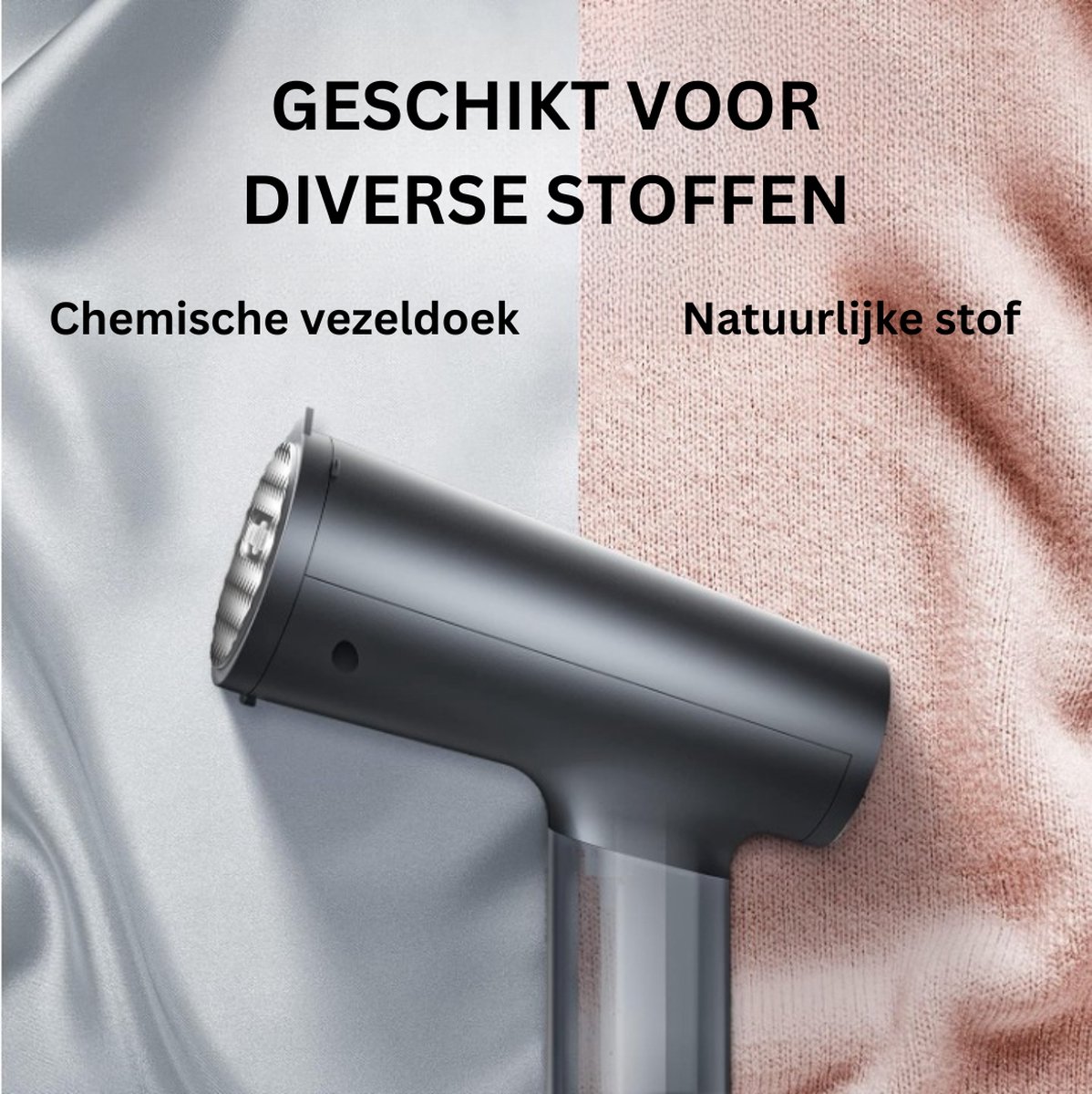 Kledingstomer Grijs 1400W met Borstelkop 300ml