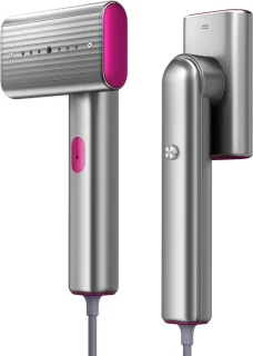 Kledingstomer handheld stoomapparaat zilvergrijs