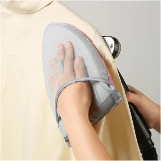 Kledingstomer Handschoen - Stoomhandschoen Strijkijzer Pad - Kleding Stomen - Anti-brandwonden Bescherming - One Size - Grijs B