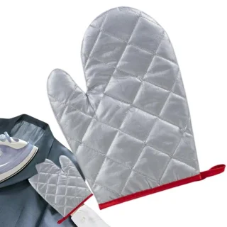 Kledingstomer Handschoenen - Stoomhandschoen Hittebestendig - Kleding Strijken - Waterdicht en Dampdicht - 23x13 cm - Zilver Gecoat