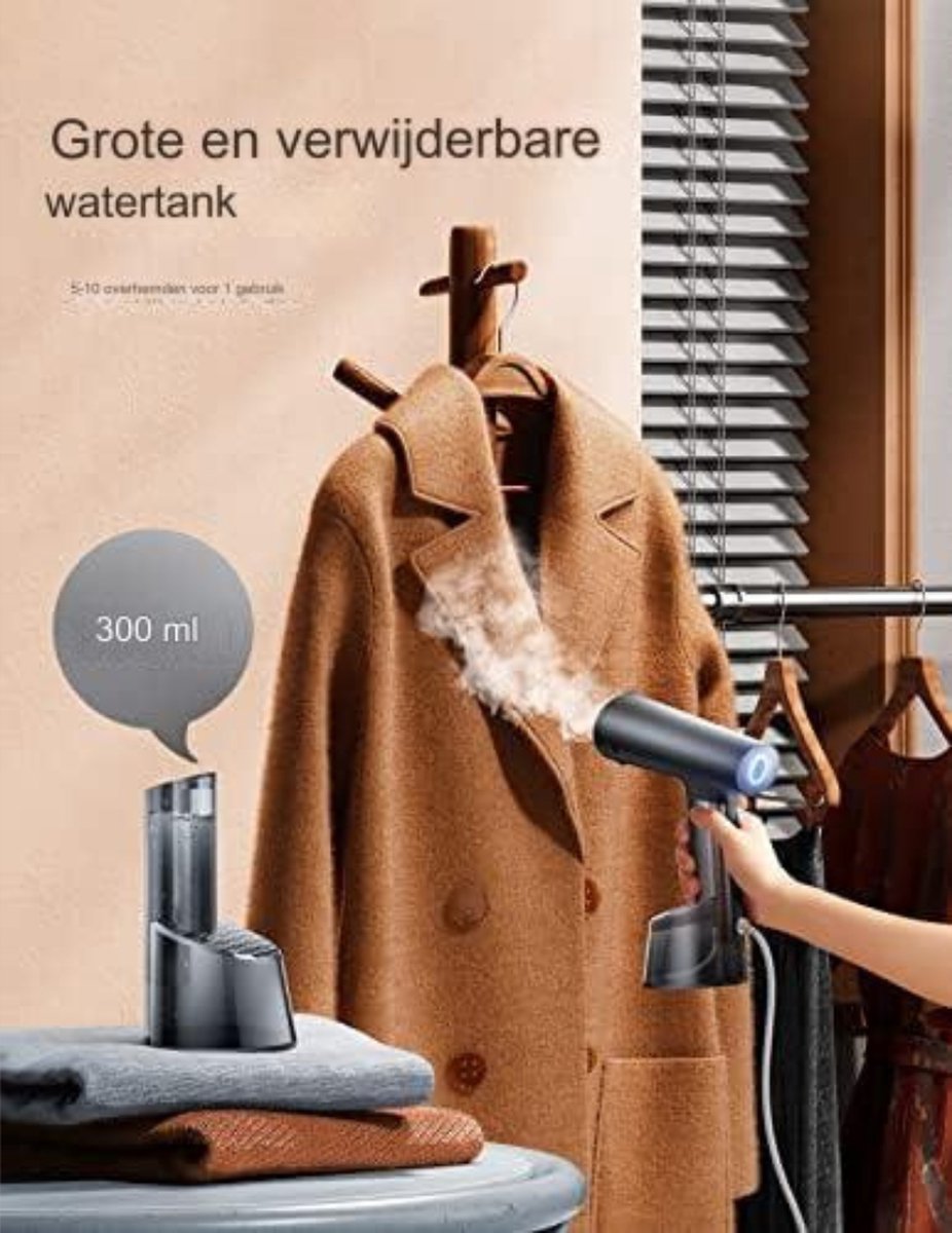Kledingstomer Handstomer 1400W Grijs 300ml