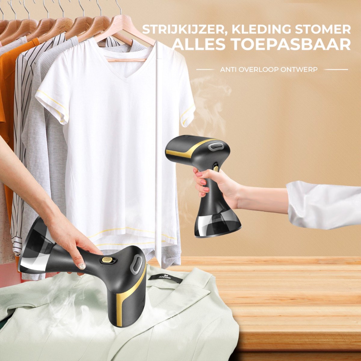 Kledingstomer Handstomer 350ml Zwart