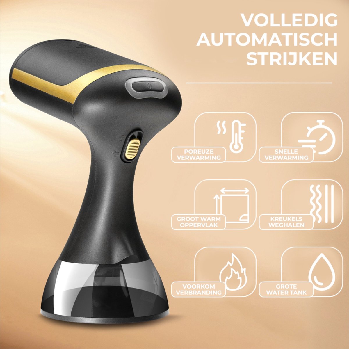 Kledingstomer Handstomer 350ml Zwart