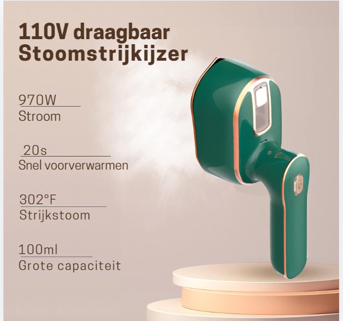Kledingstomer Handstomer Draagbaar Stoomapparaat