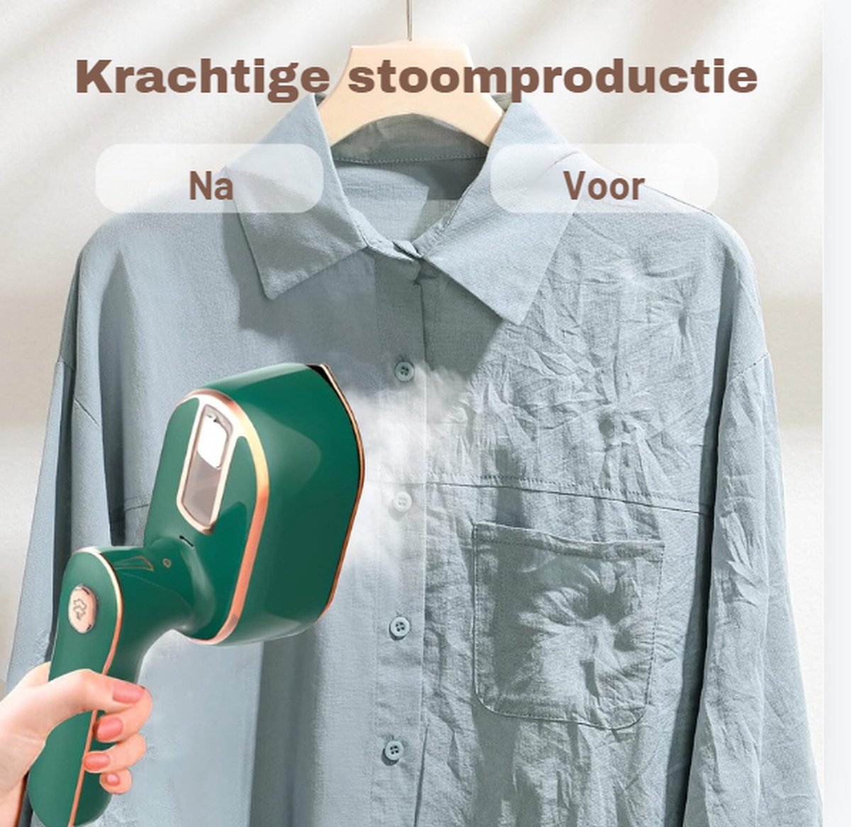 Kledingstomer Handstomer Draagbaar Stoomapparaat