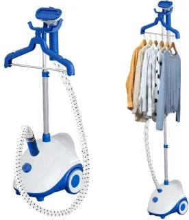 Kledingstomer Staand met Kleerhanger 1500W – Wit/Blauw