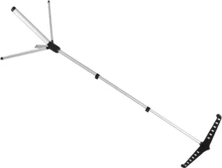 Kledingstomer standaard met stoomrek en kledinghanger, 147 cm zwart