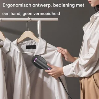 Kledingstomer stoomstrijker - zwart