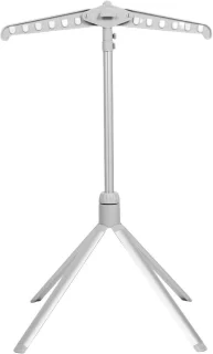 Kledingstomerstandaard opvouwbaar kledingrek 147 x 55 cm grijs