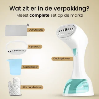 Krachtige Kledingstomer Handstomer 140ML met Accessoires