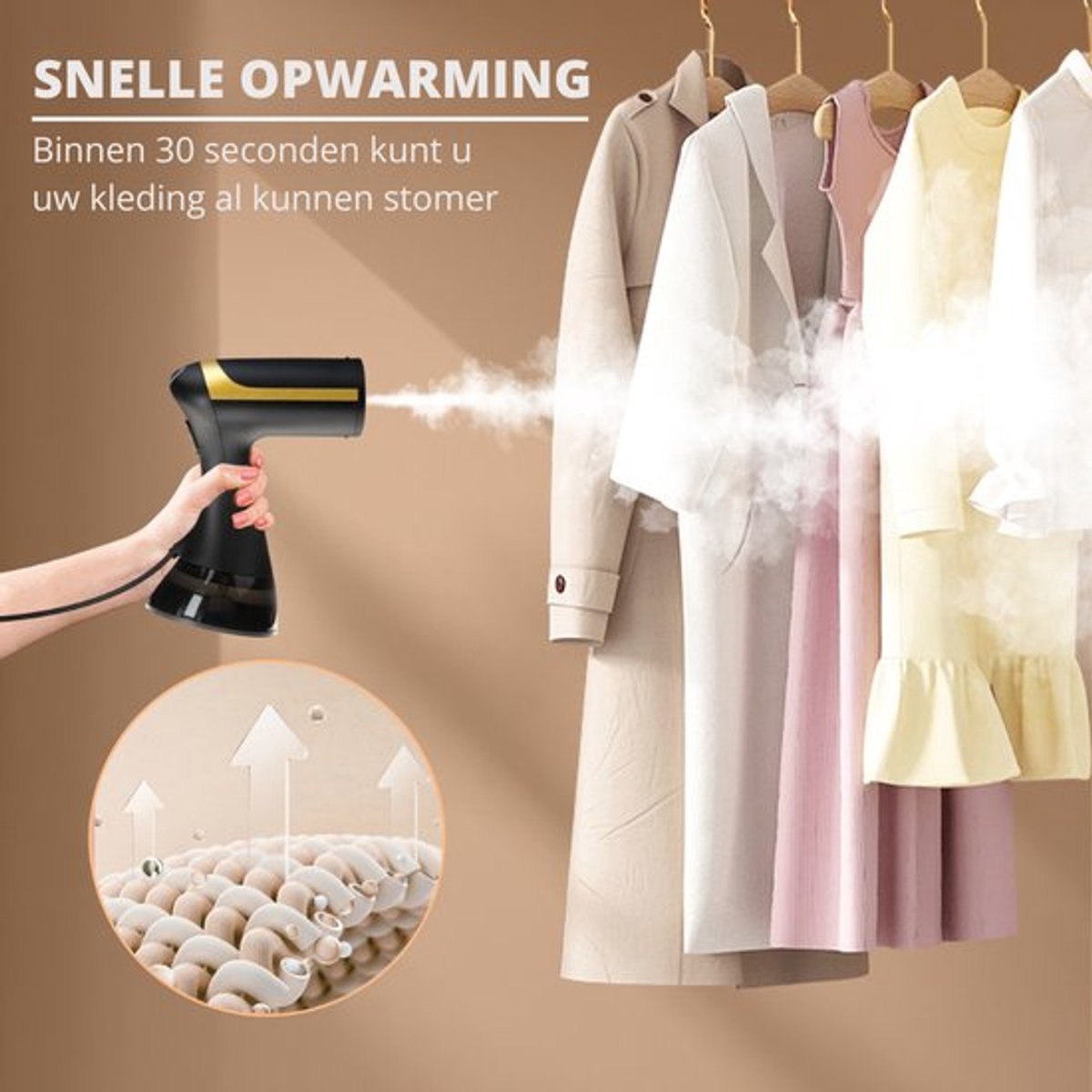Levanda Luxe Handstomer 1800W 280ml Zwart