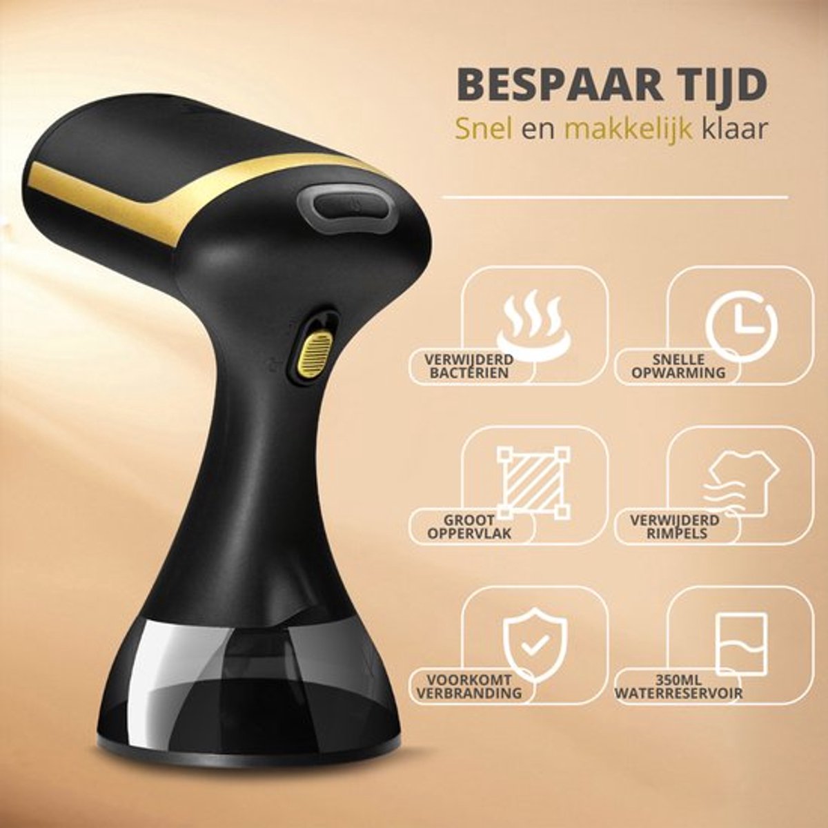 Levanda Luxe Handstomer 1800W 280ml Zwart