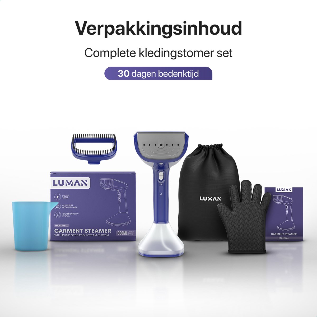 LUMAN G2 Kledingstomer Blauw 300ml
