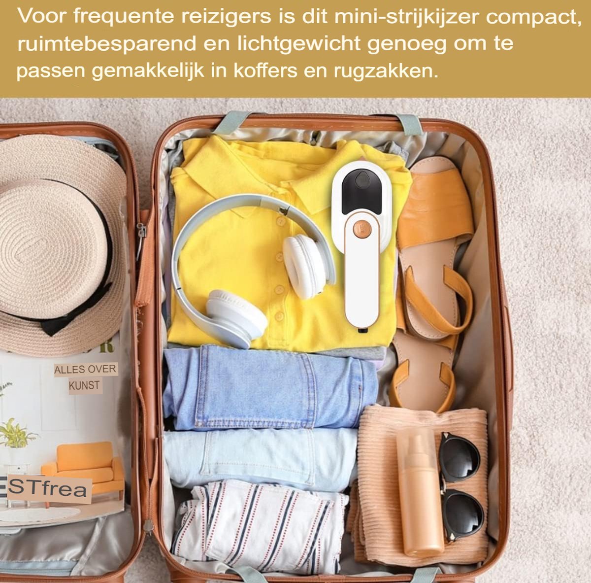Mini draagbaar strijkijzer voor kleding Reisstrijkijzer handstoom