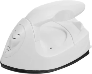 Mini hittepers strijkijzer stomer 10 x 5.8 cm wit