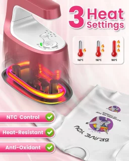 Mini-hittepers voor T-shirts, schoenen en hoeden
