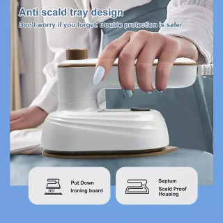 Mini opvouwbaar draagbaar handstoomstrijkijzer