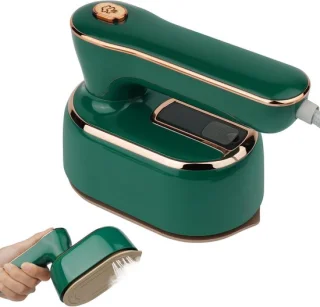 Mini reisstoomstrijkijzer groen