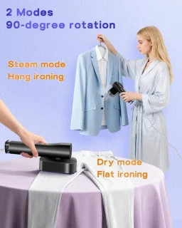 Mini reisstrijkijzer 2-in-1