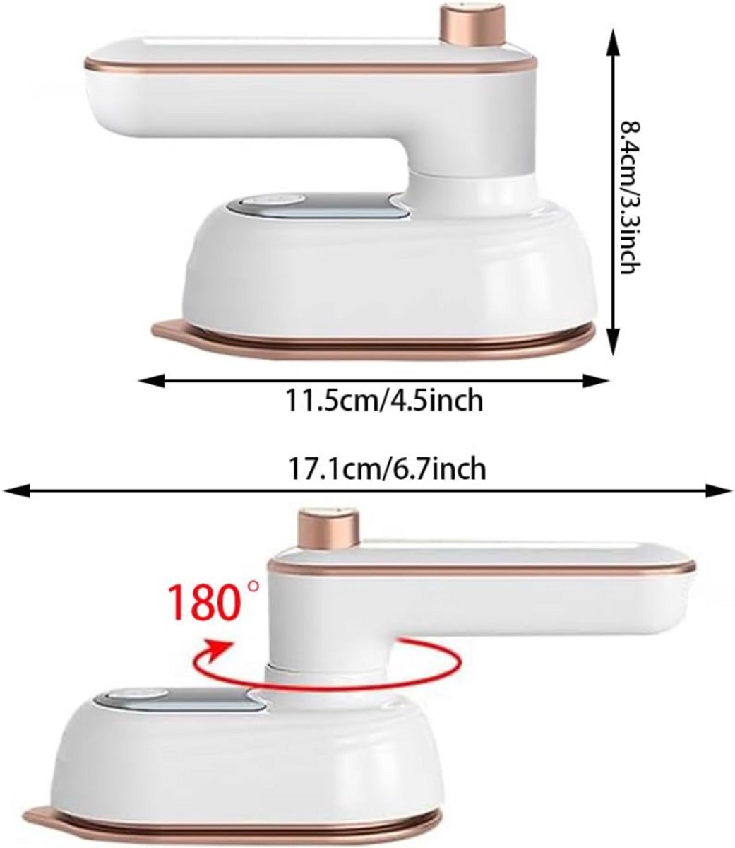 Mini Reisstrijkijzer Compact Lichtgewicht Draagbaar
