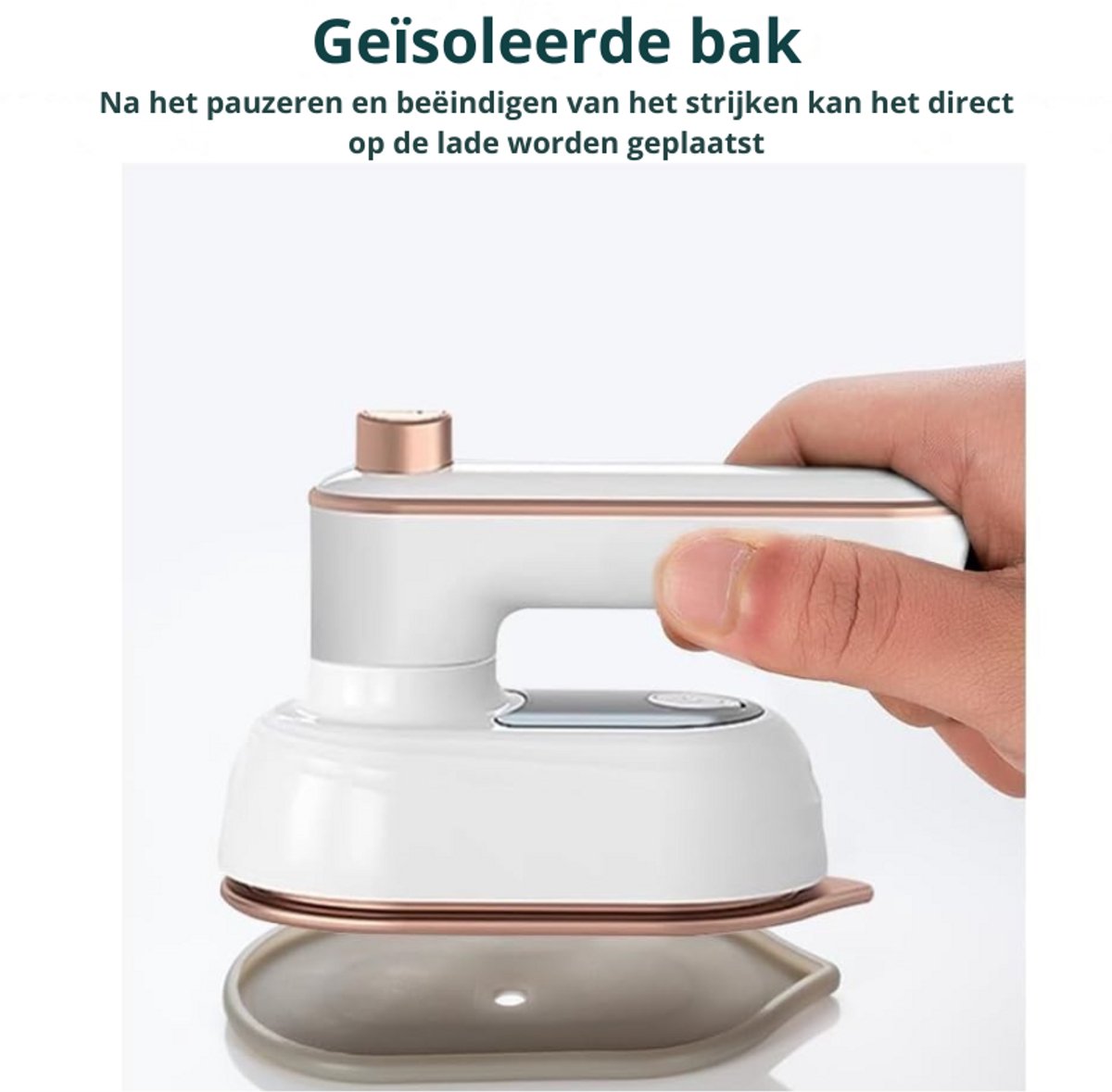 Mini Reisstrijkijzer Compact Lichtgewicht Draagbaar