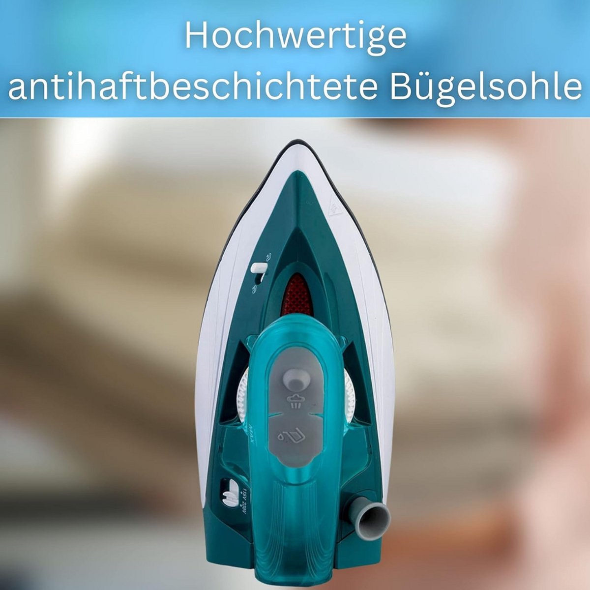 Mini reisstrijkijzer met stoom