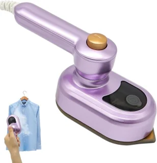 Mini reisstrijkijzer - paars