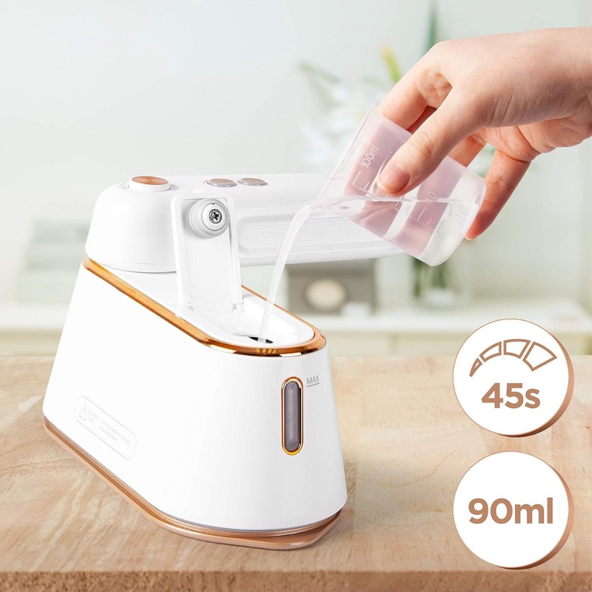 Mini Reisstrijkijzer Stoom