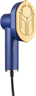 Mini stoomstrijkijzer en kledingstomer donkerblauw