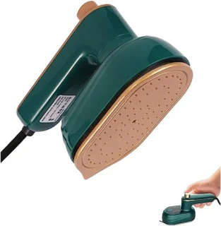 Mini stoomstrijkijzer - handstrijkijzer kledingstomer - groen