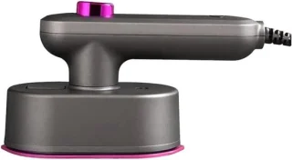 Mini stoomstrijkijzer zilvergrijs