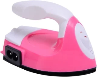 Mini strijkijzer draagbaar stoomstrijkijzer roze