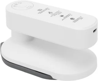 Mini strijkijzer - reisstrijkijzer draadloos compact - wit
