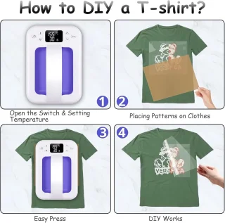 Mini Warmtepers voor T-shirts en Textiel