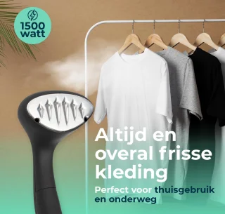 Mundary Luxe Draagbare Kledingstomer Zwart
